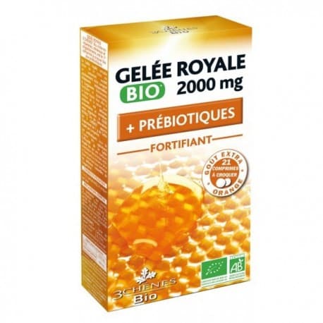 Gelée Royale Bio 2000Mg Riche En Fibres 21 Comprimés