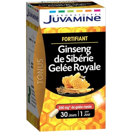Juvamine Ginseng Gelee Royale Revitalisant 30 Gelules