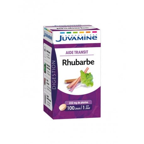 Juvamine Rhubarbe Aide Transit 100 Comprimes