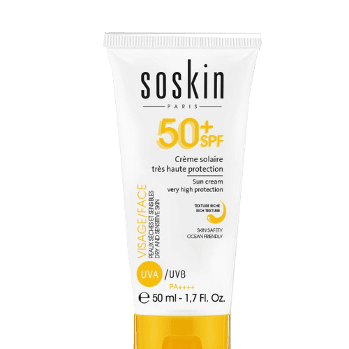 Soskin Crème Solaire Très Haute Protection Peau Sèche Spf50+ 50ml