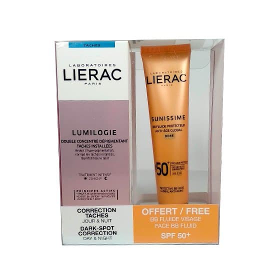Lierac Pack Duo Lumilogie Double + Sunissime Bb Fluide Spf50+ Offert