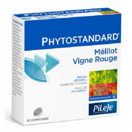 Pileje Phytostandard Melilot Et Vigne Rouge 30 Comprimes