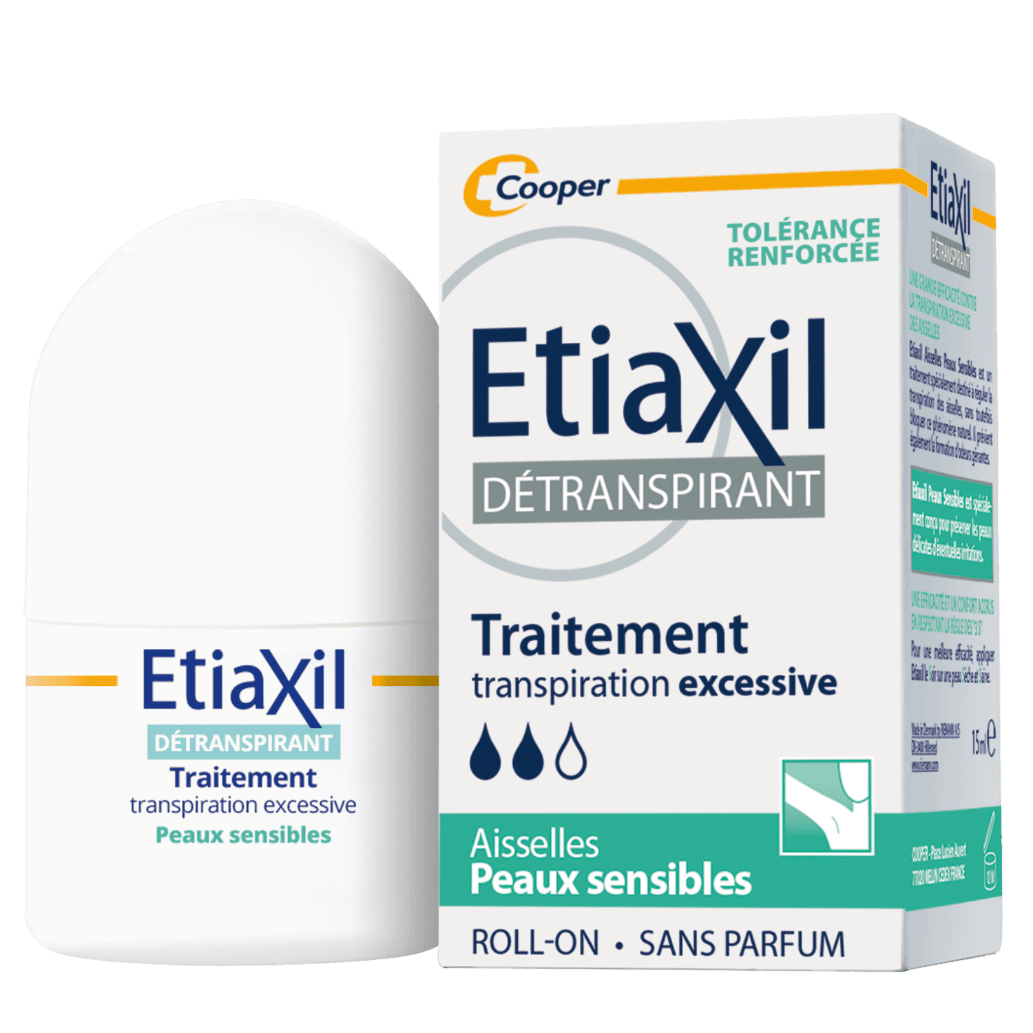 Etiaxil Détranspirant Peaux Sensibles Aisselles 15 ml
