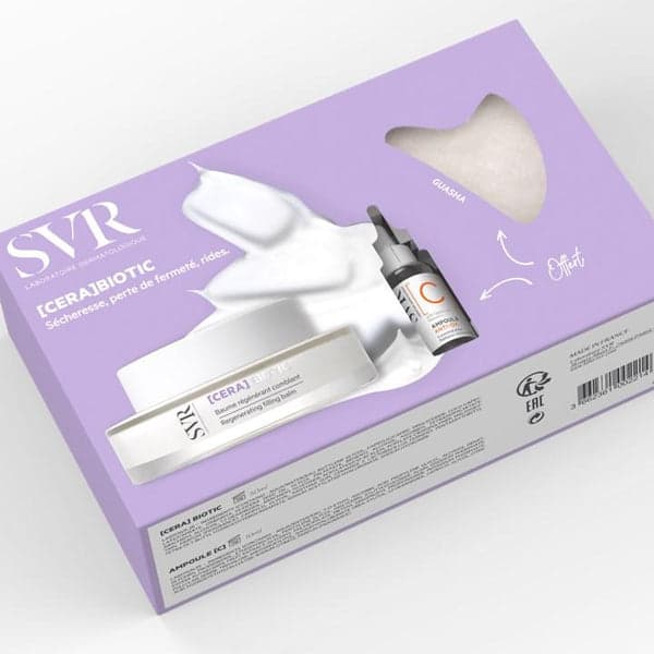 Svr Coffret Cera Biotic + Mini Ampoule C Anti-Ox Et Gua Sha Jade Blanc En Cadeau
