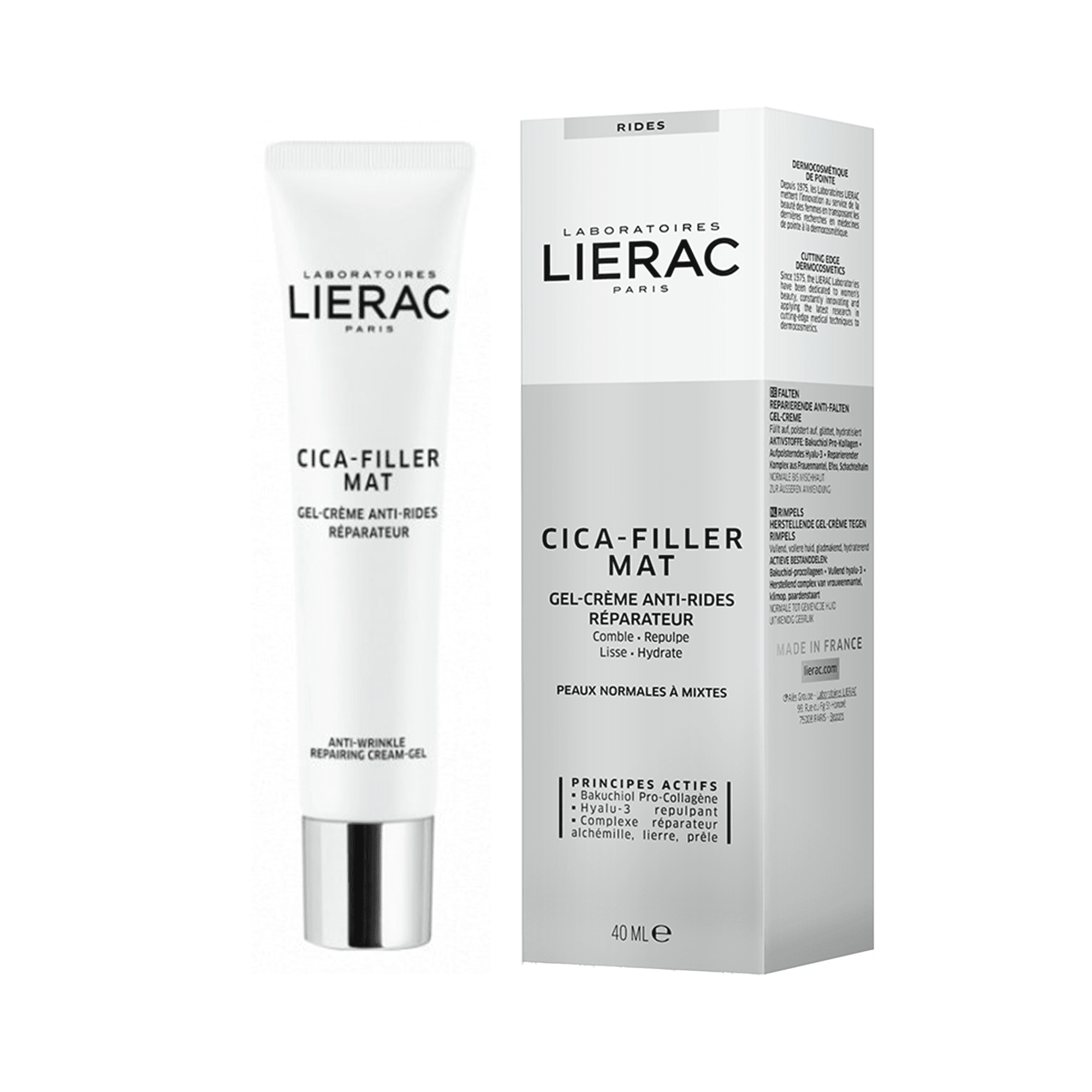Lierac Cica Filler Mat Gel Creme Anti Rides 40ml