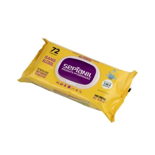 Septanil Lingettes Desinfectantes Multi Usage 72 Pieces