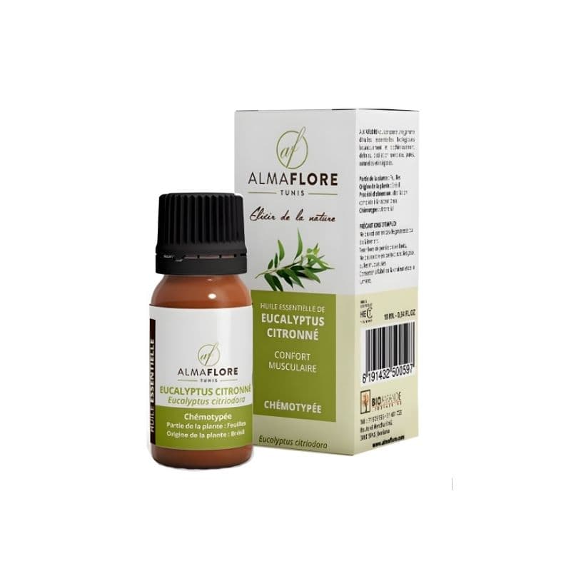 Almaflore Huile Essentielle D’Eukalyptus Citrone 10 ml