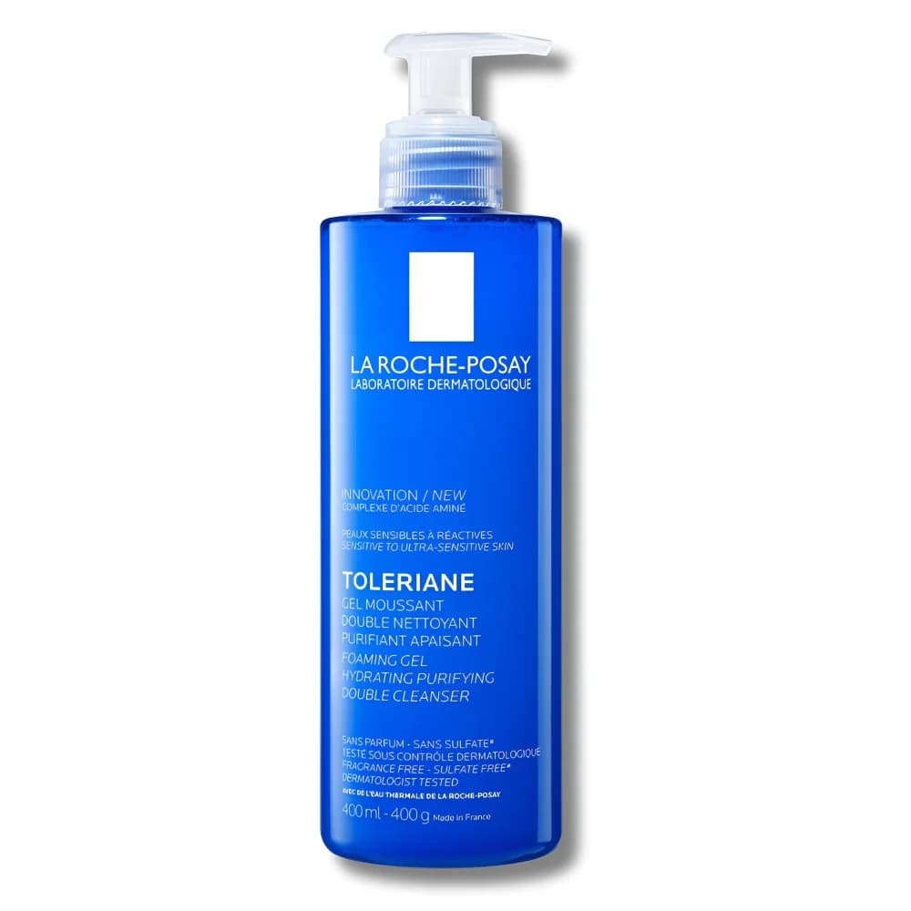 La Roche Posay Toleriane Gel Moussant Double Nettoyant Purifiant Apaisant 400 M