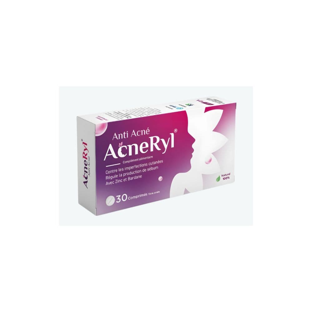Acneryl Complément Alimentaire Anti Acné 30 Comprimés