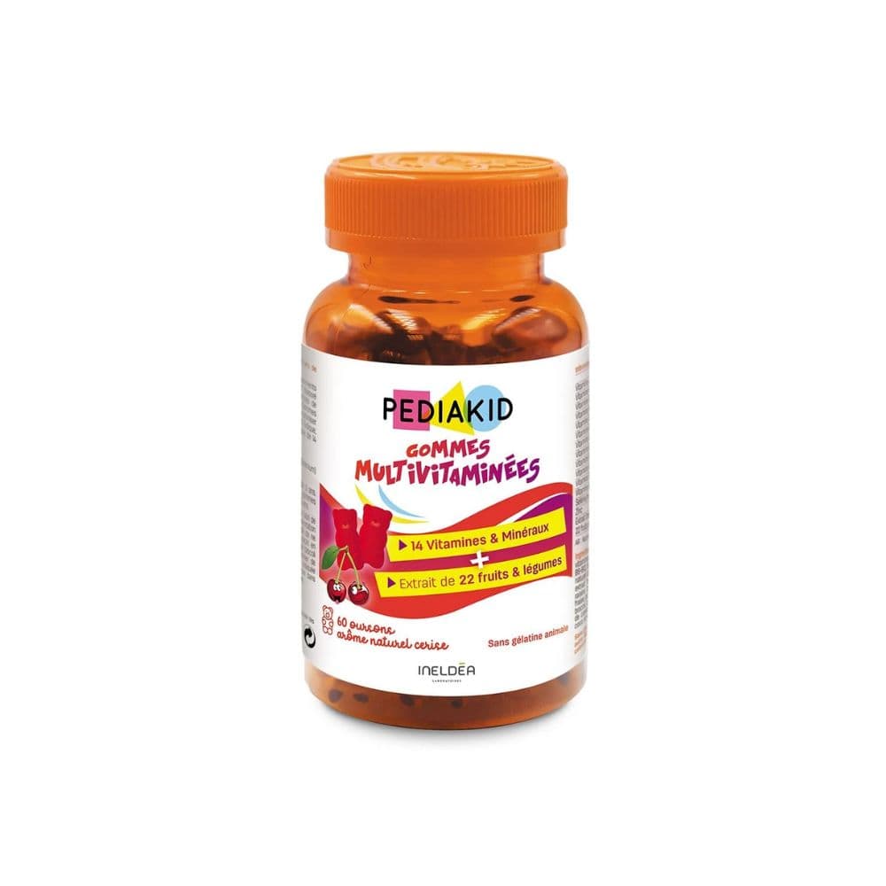 Pediakid Gommes Multivitaminées Arôme Cerise 60 Unités