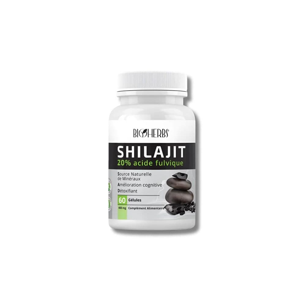 Bioherbs – Shilagit 20% Acide Fulvique 60 Gelules