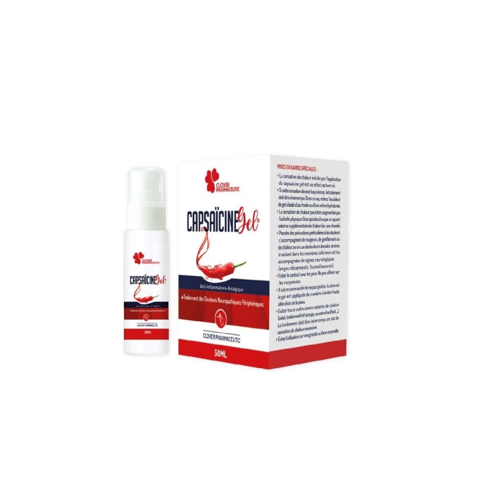 Capsaïsine Gel Analgésique Soulageant Des Douleurs 50ml