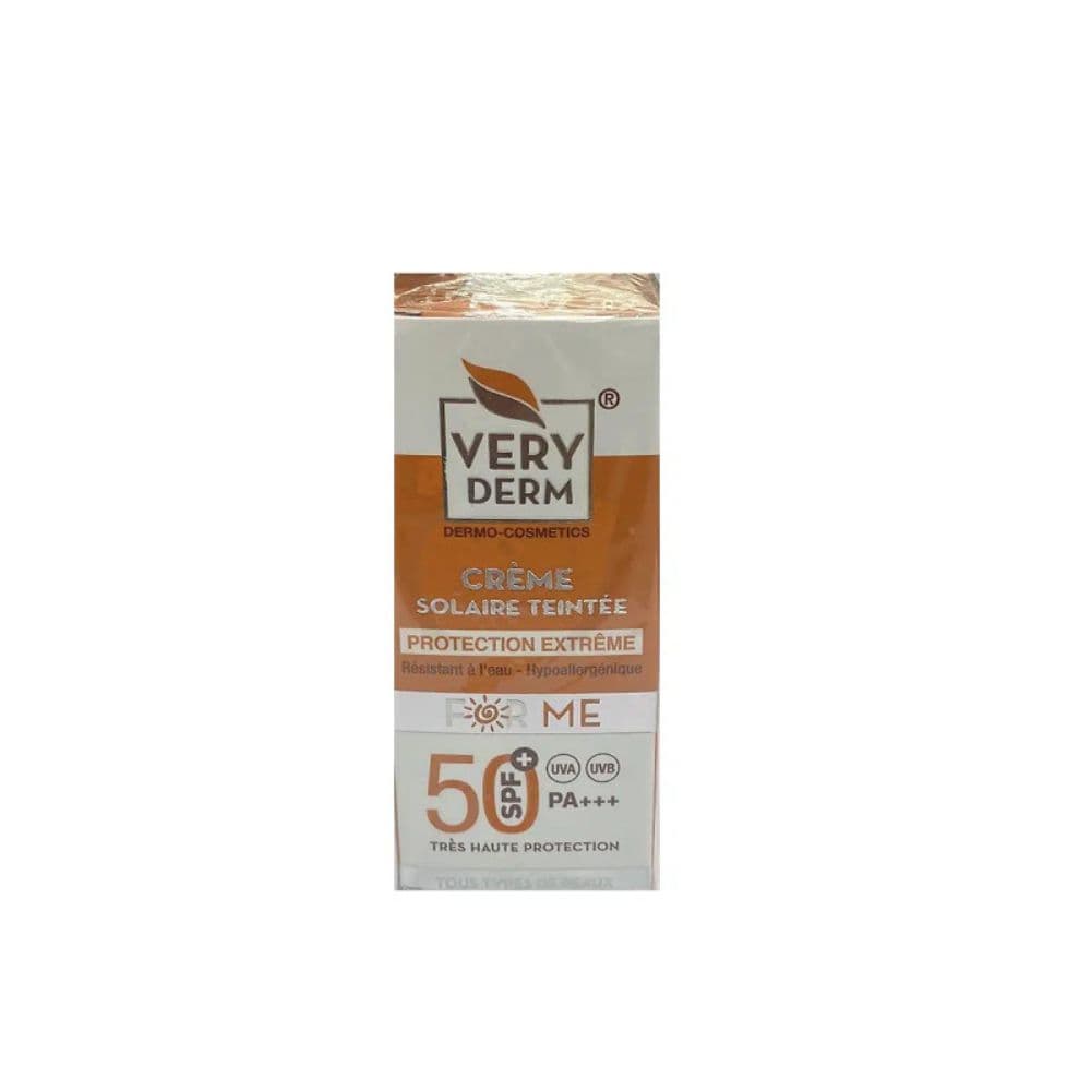 Very Derm – Crème Solaire Spf50+ Teinté – 50ml