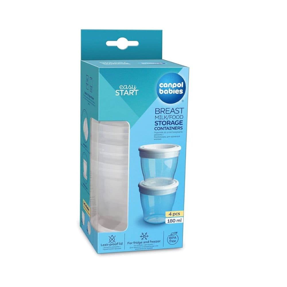 CANPOL BABIES POTS DE CONSERVATION 4 PCS 180ML 12/204