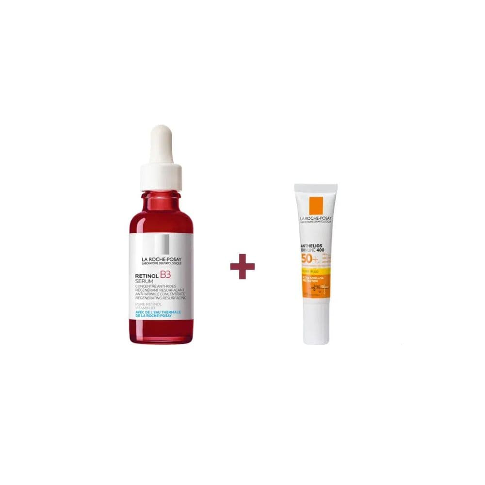 La Roche Posay Retinol B3 Serum Anti Rides 30ml+Anthelios Uvmune 400 Fluid Invisible Spf50 15ml (Offert)