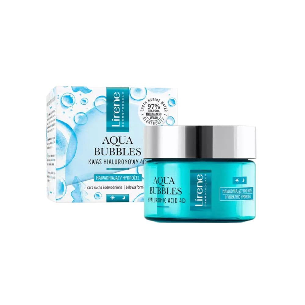 LIRENE AQUA BUBBLES HYDRO GEL CREME VISAGE JOUR ET NUIT 50ML