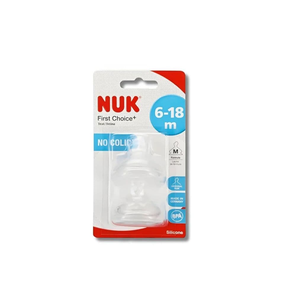 NUK FIRST CHOICE+ – LOT DE 2 TETINES TAILLE M 6-18MOIS