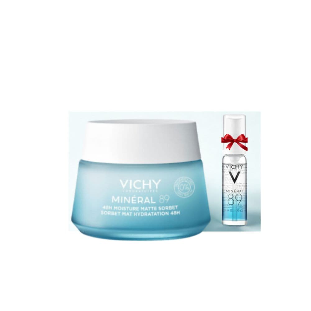 Vichy Mineral 89 Sorbet Mat Hydratation 72H 50ml+Mineral Booster 89 Serum 10ml (Offert)
