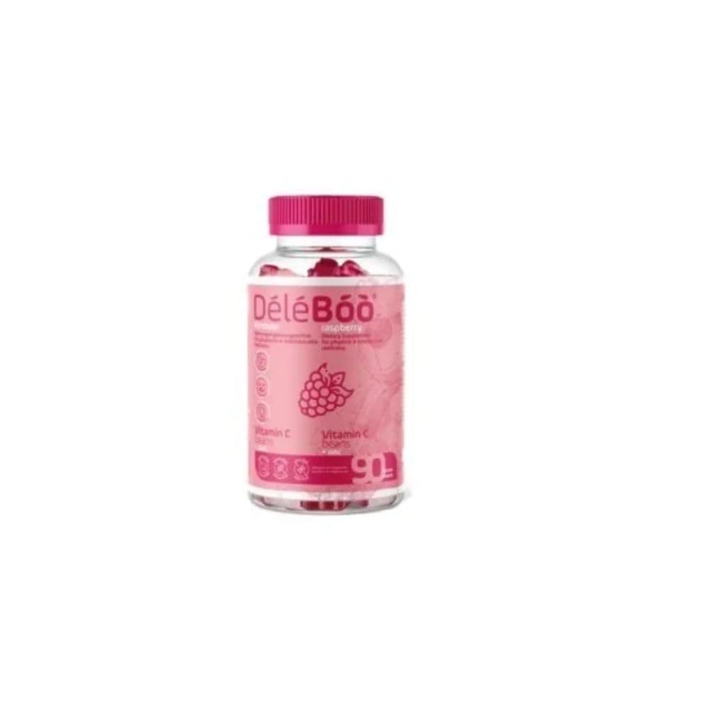 DELEBOO VITAMIN C+ZINC RASPBERRY 90 BEANS