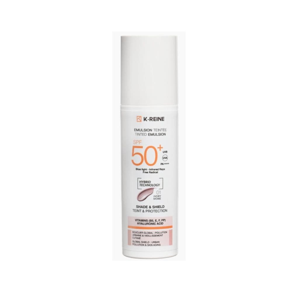 k-reine sun emulsion teinte ivory UV protect spf50+ 50ml