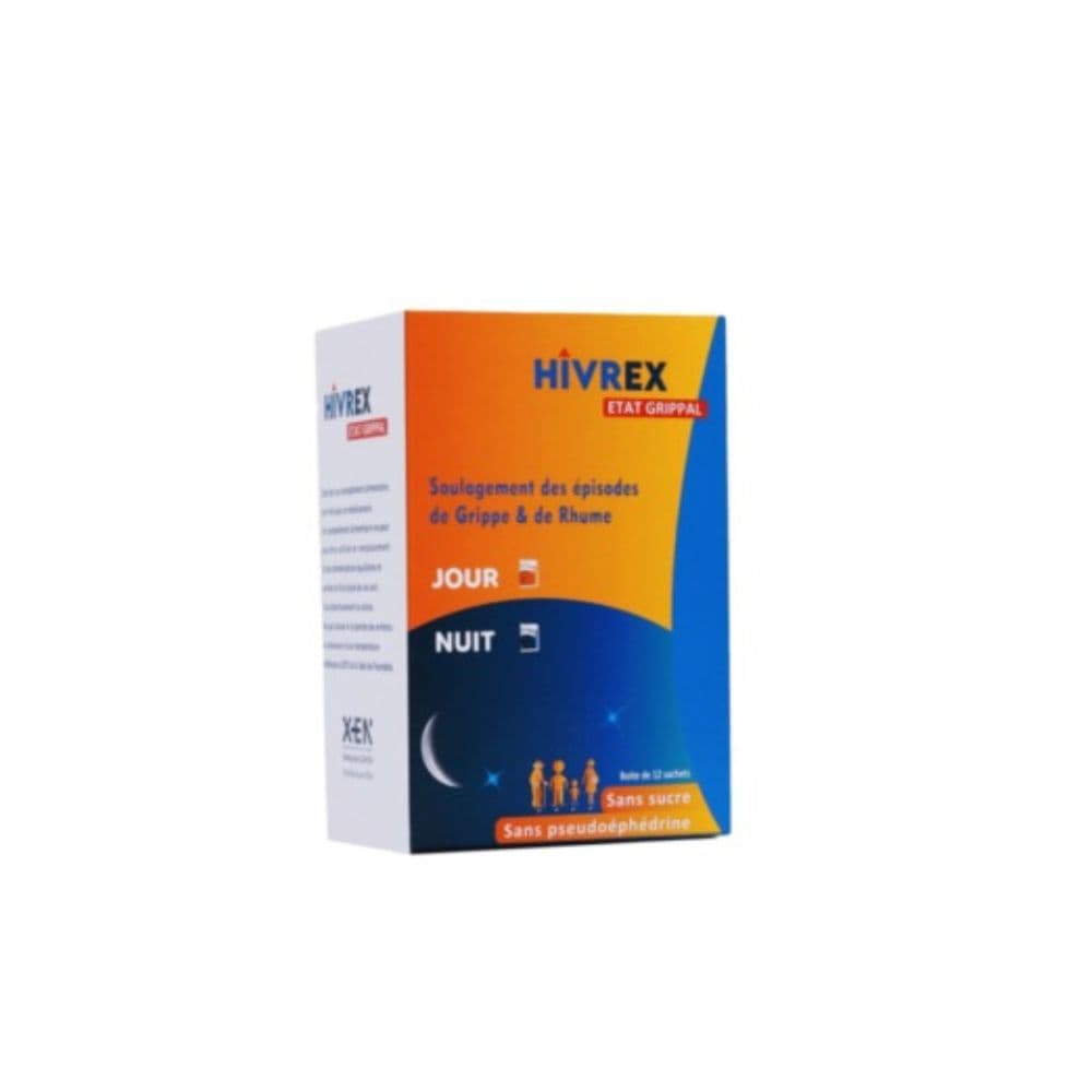 Xen Hivrex Jour et Nuit Sans Sucres 12 Sachets