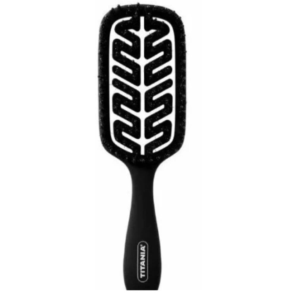 TITANIA BROSSE FLEXIBLE PLASTIQUE NOIR 26CM 2888