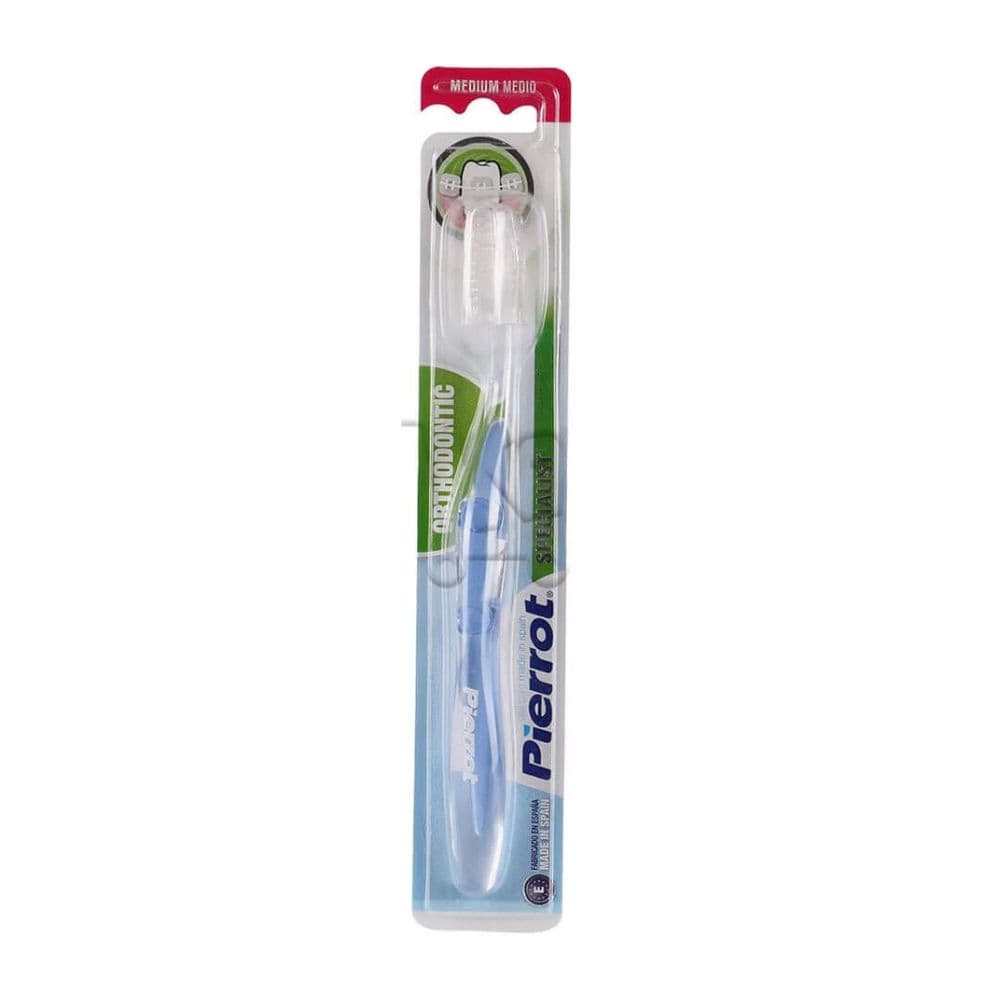 PIERROT Brosse à Dents Orthodontique Médium – Réf. 19