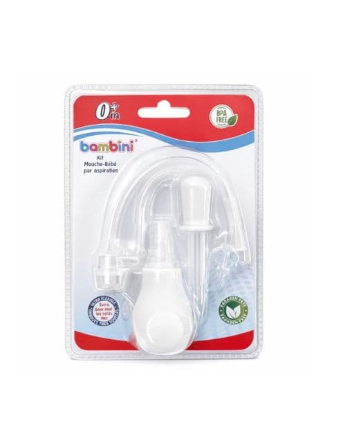 BAMBINI KIT MOUCHE BEBE AVEC ASPIRATEUR NASAL 493