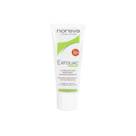 Noreva Exfoliac Fluide Solaire Matifiant Spf50+ 40ml