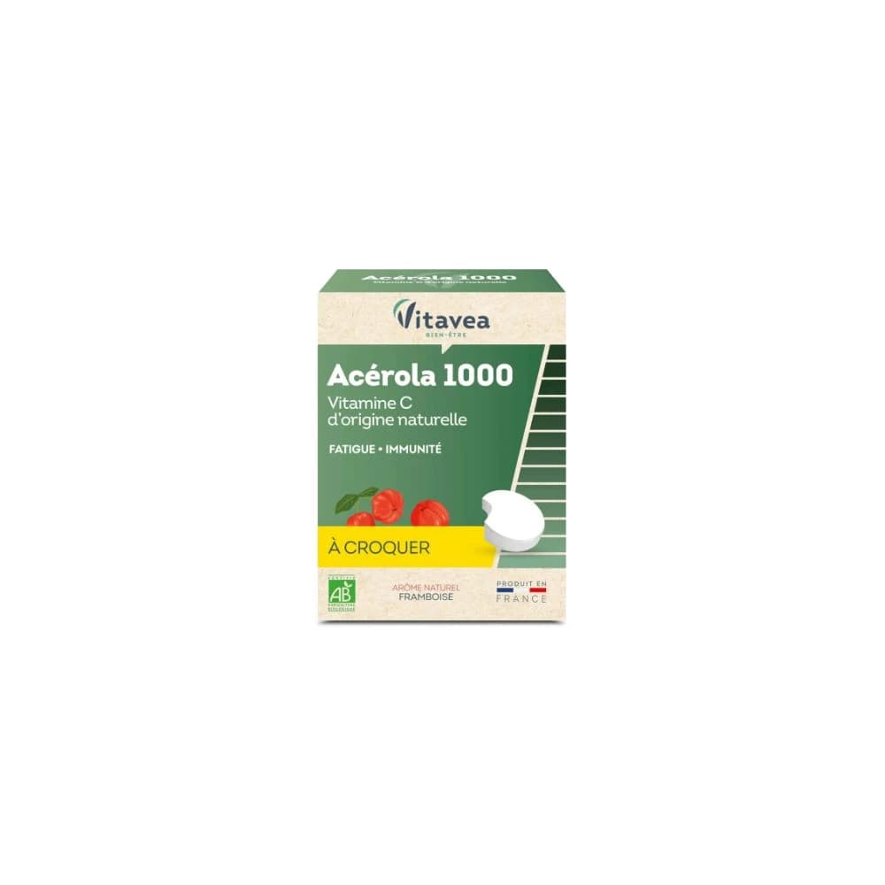 VITAVEA VITAMINE C ACEROLA BIO 1000 FRAMBOISE GEL B/28