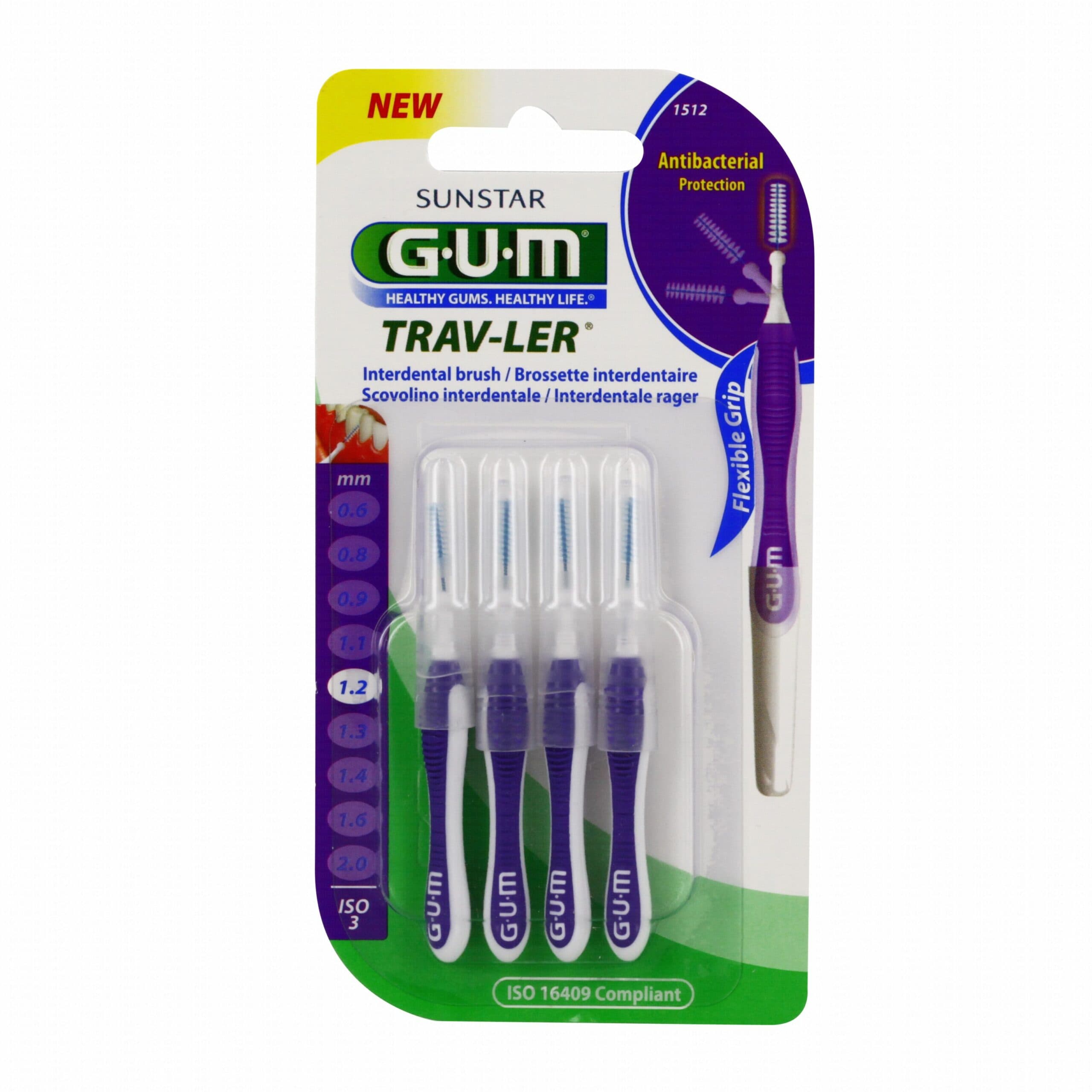 GUM BROSSETTE TRAVELER EXTRA FINE CYCLINDRIQUE 1.2 B/4