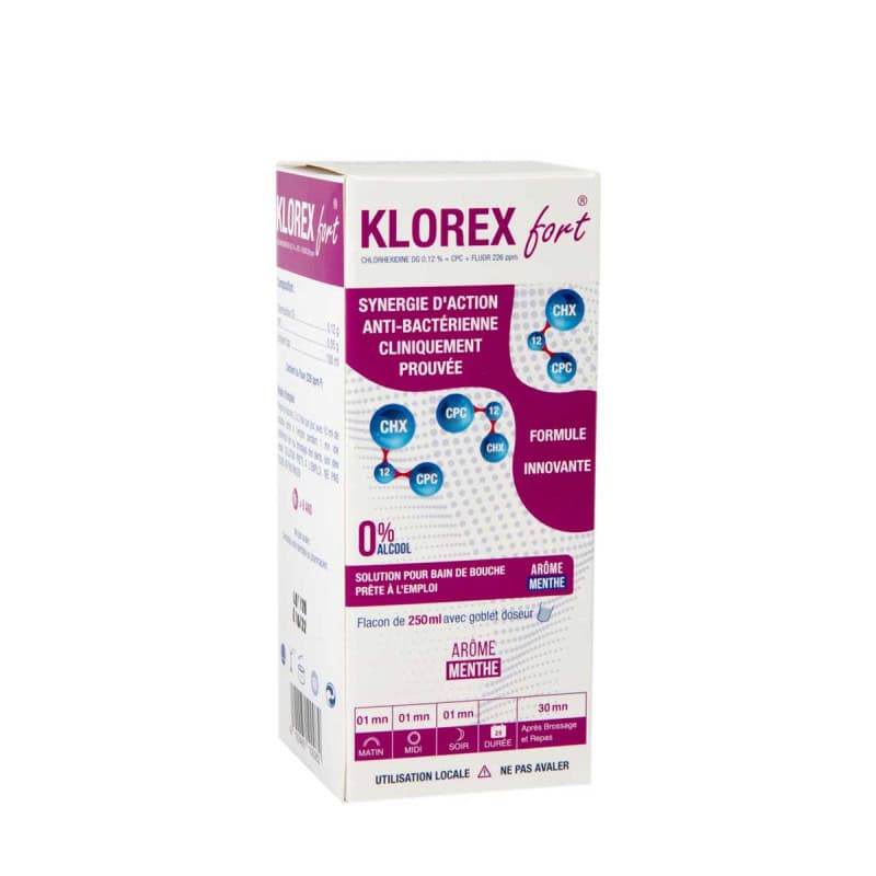 KLOREX FORT BAIN DE BOUCHE FL 250ML