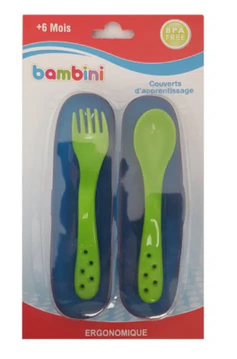 BAMBINI COUVERT ERGO + BOITE 6M+