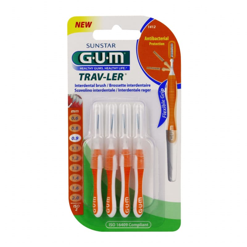 GUM BROSSETTE TRAVELER ULTRA FINE CYLINDRIQUE 0.9 B/4