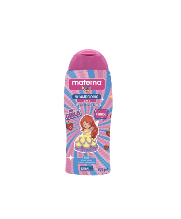 MATERNA KIDS SHAMPOOING 3E1 GIRLS FRAISE 300ML