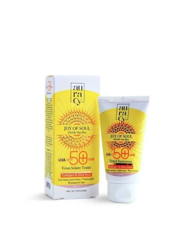 AURACY ECRAN ROSE TEINTE SPF50+ 50G