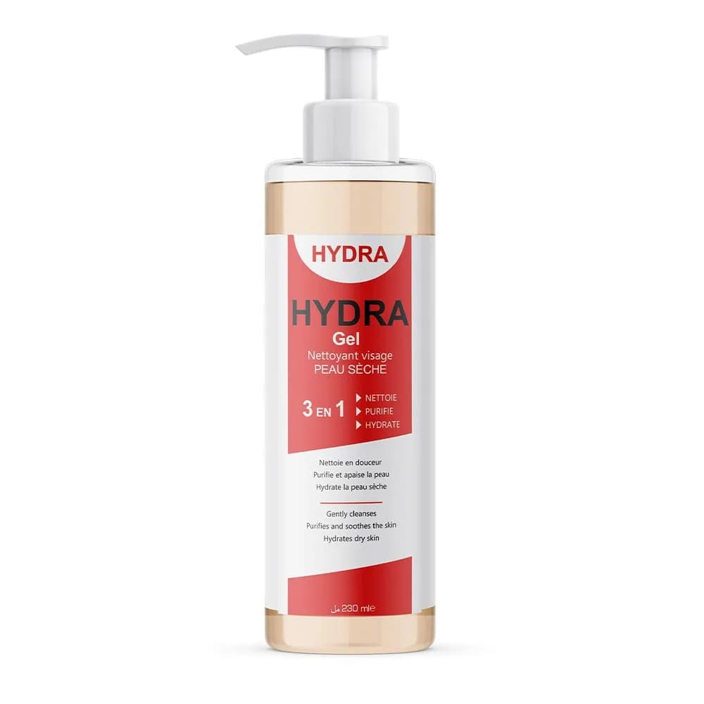 HYDRA GEL NETTOYANT VISAGE PEAU SECHE 230ML
