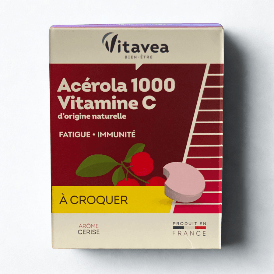 VITAVEA ACEROLA 1000 VITAMINE C AROME CERISE 28 COMPRIMES