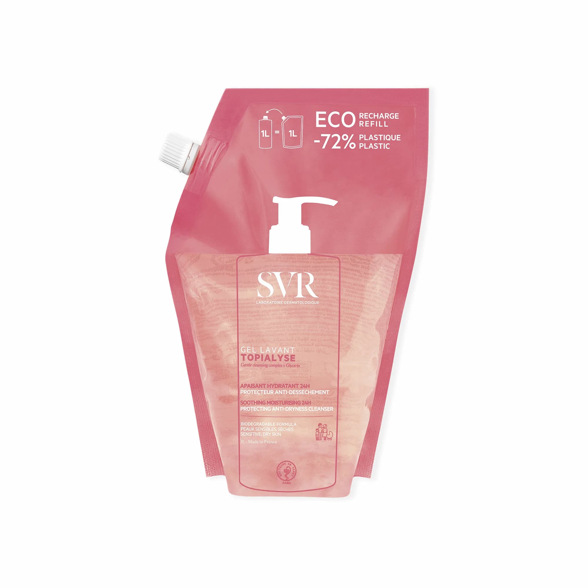 SVR TOPIALYSE GEL LAVANTE ECO-RECHARGE 1L