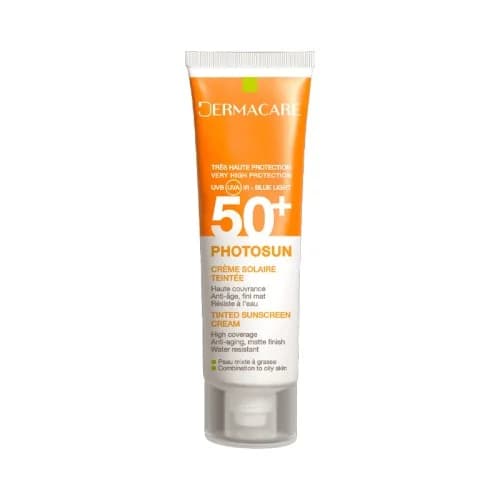 DERMACARE PHOTOSUN CREME SOLAIRE TEINTEE 02 PEAU MIXTE A GRASSE 50ML