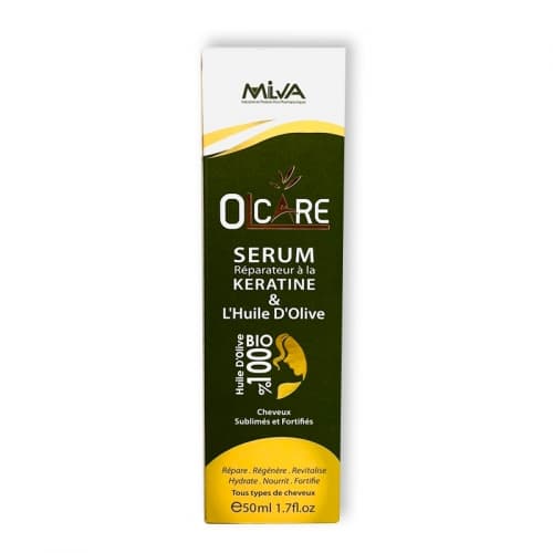 MILVA OLCARE SERUM CHEVEUX KERATINE & L’HUILE D’OLIVE 50ML