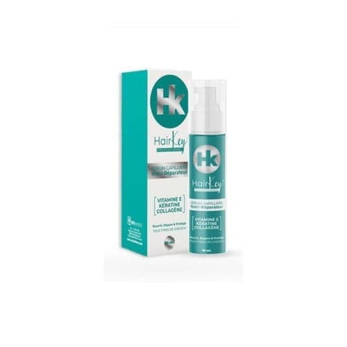 HAIRKEY SERUM CAPILLAIRE NUTRI-REPARATEUR VITAMINE E/KERATINE/COLLAGENE TOUS TYPES DE CHEVEUX 50ML