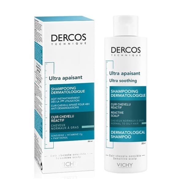 VICHY DERCOS SHAMPOING ULTRA APAISANT CHEV GRAS GRAS