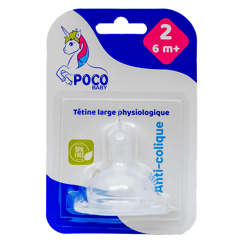 POCO BABY TETINE LARGE PHYSIOLOGIQUE 2EME AGE