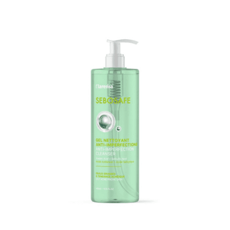 CLARENIA SEBOSAFE GEL NETTOYANT POUR PEAUX A IUMPERFECTION 400ML