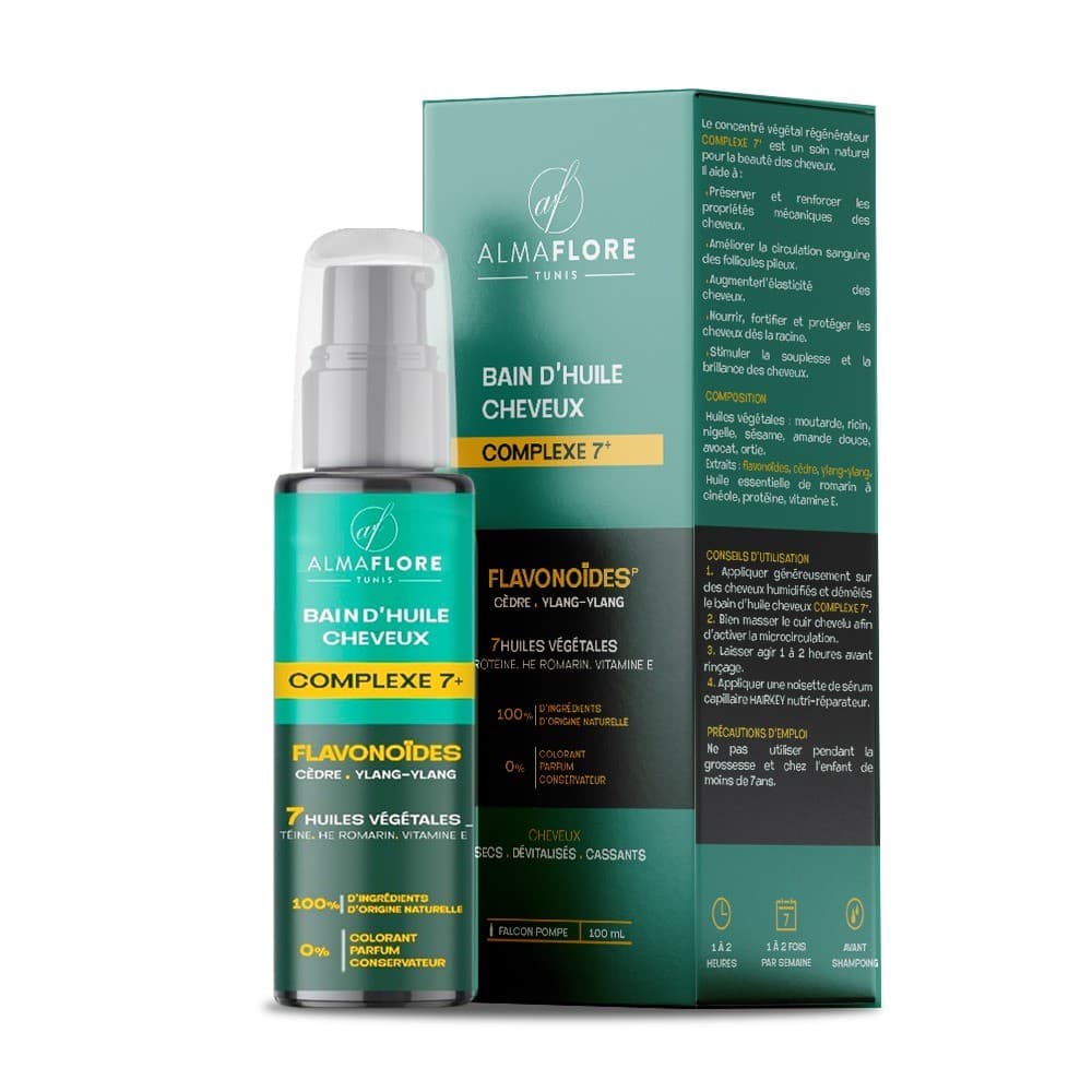 ALMAFLORE BAIN D HUILE POUR CHEVEUX