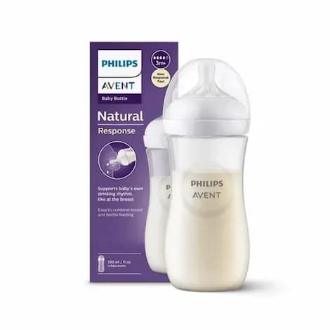 AVENT BIB NATUREL RESPONSE EN PLAST 330ML