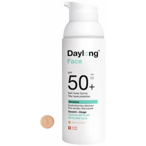 DAYLONG FACE SENSITIVE SPF50+ TEINTE LIGHT MEDIUM 50ML