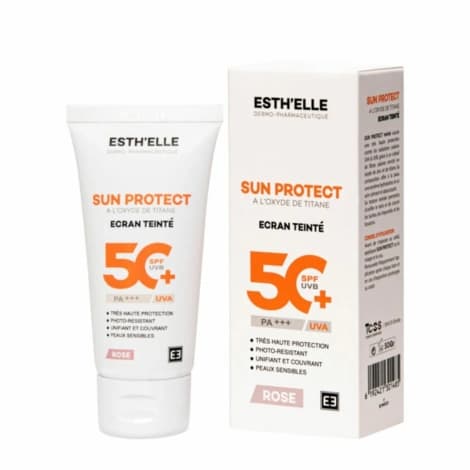 ESTHELLE SUN PROTECT ECRAN ROSE TEINTE SPF50+, 50G