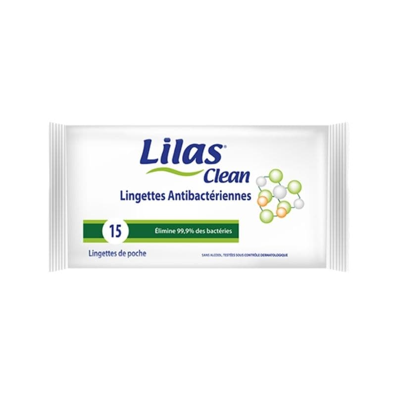 LILAS LINGETTES ANTIBACTERIENNE BTE15